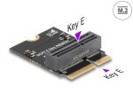 DELOCK Adapter M.2 Key E St > M.2 Key E Slot 90°...