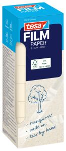 tesafilm PAPIER 8x 33mx19mm transp. zum beschriften faltsch.