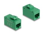 DELOCK Keystone Modul RJ45 BU/RJ45 BU Cat.6A UTP grün