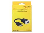 DeLOCK 65587 Videokabel-Adapter HDMI Typ A (Standard) VGA (D-Sub) + 3.5mm Schwarz, Weiß