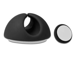 DELOCK Kabelhalter Set selbstklebend 6 Stück schwarz