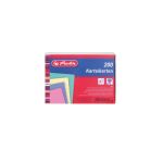 Herlitz 10836245 Karteikarte Blau, Grün, Pink, Gelb 200 Stück(e)