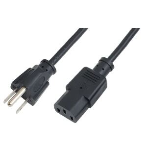 LogiLink NEMA5-15P - IEC 60320-1 (C13), 1.8m Schwarz 1,8 m C13-Koppler