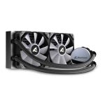 Sharkoon S70 rgb Computergehäuse, Prozessor All-in-One-Flüssigkeitskühler 12 cm Schwarz 1 Stück(e)