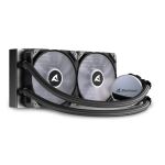 Sharkoon S70 rgb Computergehäuse, Prozessor All-in-One-Flüssigkeitskühler 12 cm Schwarz 1 Stück(e)