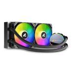 Sharkoon S70 rgb Computergehäuse, Prozessor All-in-One-Flüssigkeitskühler 12 cm Schwarz 1 Stück(e)