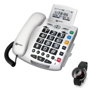 Geemarc Telecom Serenities Analoges/DECT-Telefon Anrufer-Identifikation Weiß