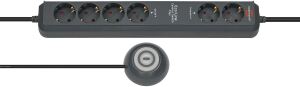 Brennenstuhl Eco-Line Comfort Switch Verlängerungskabel 2 m 6 AC-Ausgänge Anthrazit