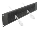 DeLOCK 19″ Kabelmanagement Bürstenleiste 2 HE schwarz