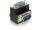 DeLOCK Adapter VGA male/female right angled VGA 15pin Schwarz