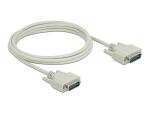 DELOCK Serielles Kabel D-Sub 15 Stecker zu Stecker 3m