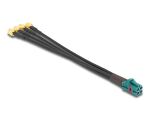 DELOCK Kabel Mini FAKRA Z Buchse quad zu 4 x SMA Stecker