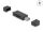 DeLOCK Card Reader USB 5 Gbps USB Type-C / Typ-A für SD und Micro SD Speicherkarten schwarz