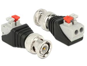 DeLOCK 65525 Kabeladapter BNC Schwarz, Silber