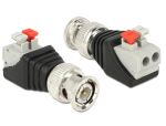 DeLOCK 65525 Kabeladapter BNC Schwarz, Silber
