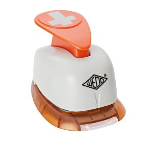 WEDO Motivlocher groß Kreuz GrauOrange