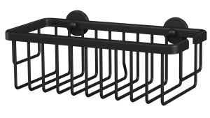TESA MOON BLACK Aluminium Wand-montiert Duschkorb