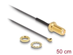 HF Kabel Delock I-PEX -> SMA St/Bu 0.50m
