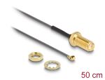 HF Kabel Delock I-PEX -> SMA St/Bu 0.50m