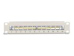 DeLOCK 10″ Keystone Patchpanel 12 Port mit Entlastungsschiene 1 HE grau