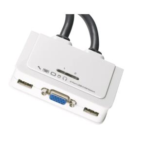 EFB Elektronik EB977 Tastatur/Video/Maus (KVM)-Switch Weiß