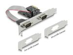 DELOCK PCI Express Karte zu 2x Seriell RS-232