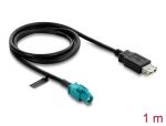 DELOCK Kabel HSD Z Buchse zu USB 2.0 Typ-A Buchse 1 m