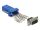 DELOCK D-Sub 9 Pin Stecker zu RJ45 Buchse Montagesatz blau