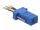 DELOCK D-Sub 9 Pin Stecker zu RJ45 Buchse Montagesatz blau
