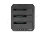 DELOCK USB Dockingstation für 3 x SATA HDD/SSD 1:2 Klon Fkt.