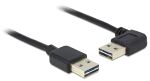 DeLOCK 5m USB 2.0 A m/m 90° USB Kabel USB A Schwarz