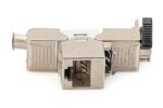Digitus CAT 6A Keystone Modul, geschirmt mit intelligentem Kabelmanager, Set (24 Stück)