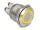 DELOCK Drucktaster zum Einbau 19mm 4x Schraubklemme LED gelb