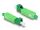 DeLOCK LWL Hybrid Kupplung SC Simplex Stecker zu LC Simplex Buchse grün