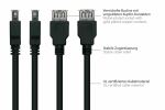 Kabelmeister UK30P-ASA-050S USB Kabel USB 3.2 Gen 1 (3.1 Gen 1) 5 m USB A 5 Gbit/s Schwarz