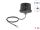 DeLOCK 5G LTE GNSS WiFi 6 Antenne SMA Stecker 1,9 - 3,3 dBi omnidirektional mit Anschlusskabel ULA100 1 m Dachmontage outdoor schwarz