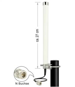 DELOCK LTE-Antenne SMA 2-6,5dBi omni starr m. Standfu