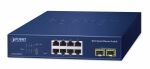 PLANET 8-Port 10/100/1000T + 2-Port Managed L2 Gigabit...
