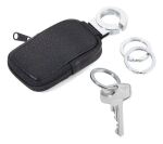 TROIKA POCKET CLICK Schlüsselring Schwarz, Silber