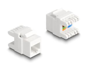 DELOCK Keystone Modul RJ45 Buchse zu LSA Cat.6A werkzeugfrei
