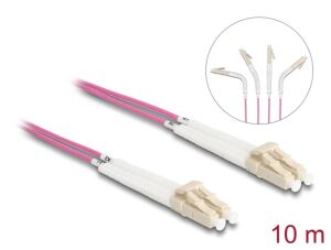 DELOCK LWL Kabel LC Duplex zu LC Duplex Multimode OM4 10 m