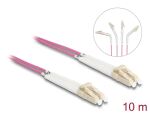 DELOCK LWL Kabel LC Duplex zu LC Duplex Multimode OM4 10 m