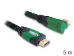 DELOCK HDMI Kabel Ethernet A -> A St/St 5.00m 90°...