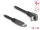 DeLOCK USB 2.0 Flachbandkabel USB Type-C Stecker zu USB Type-C Stecker gewinkelt PD 3.0 60 W 14 cm schwarz