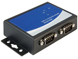 DELOCK USB Adapter B -> 2x D-Sub9 (RS422/485) Bu/St