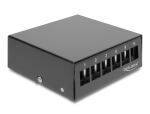 DELOCK Keystone Patchpanel 6 Port schwarz