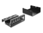 DELOCK Keystone Patchpanel 6 Port schwarz