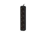 Lanberg PS0-05F-0150-BK Verlängerungskabel 1,5 m 5...