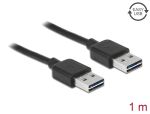 DeLOCK 1m USB 2.0 A USB Kabel USB A 0,48 Gbit/s Schwarz
