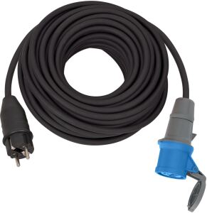 Brennenstuhl 1132910100 Verlängerungskabel 25 m Draußen Schwarz, Blau